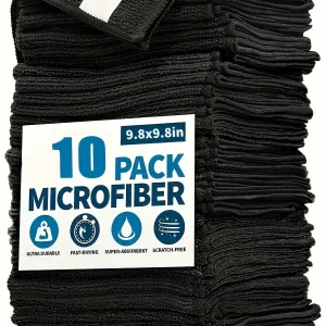 10pcs Microfiber Cleaning Cloths
