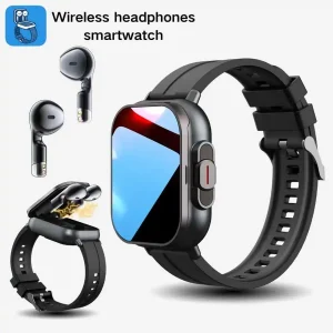 Smart Watch With Earbuds, 2-In-1