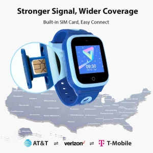 4G Kids Smartwatch GPS Watch Location Video Call - Thumbnail Image 4