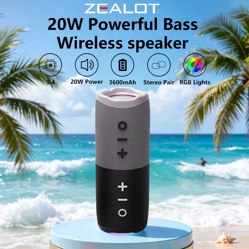 ZEALOT Magnetic Bluetooth Speaker - Image 1