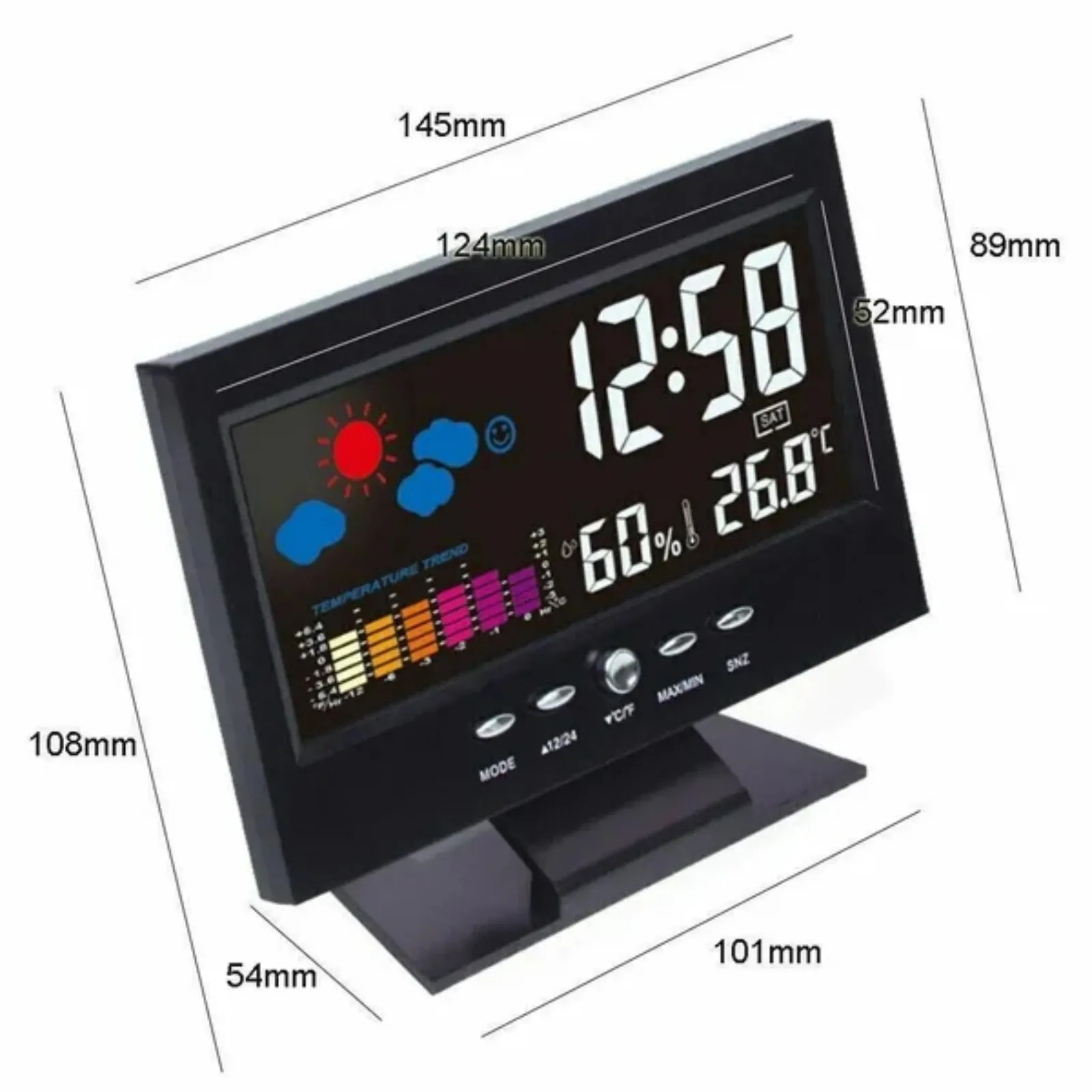 LED Digital Alarm Clock Calendar - Image 2