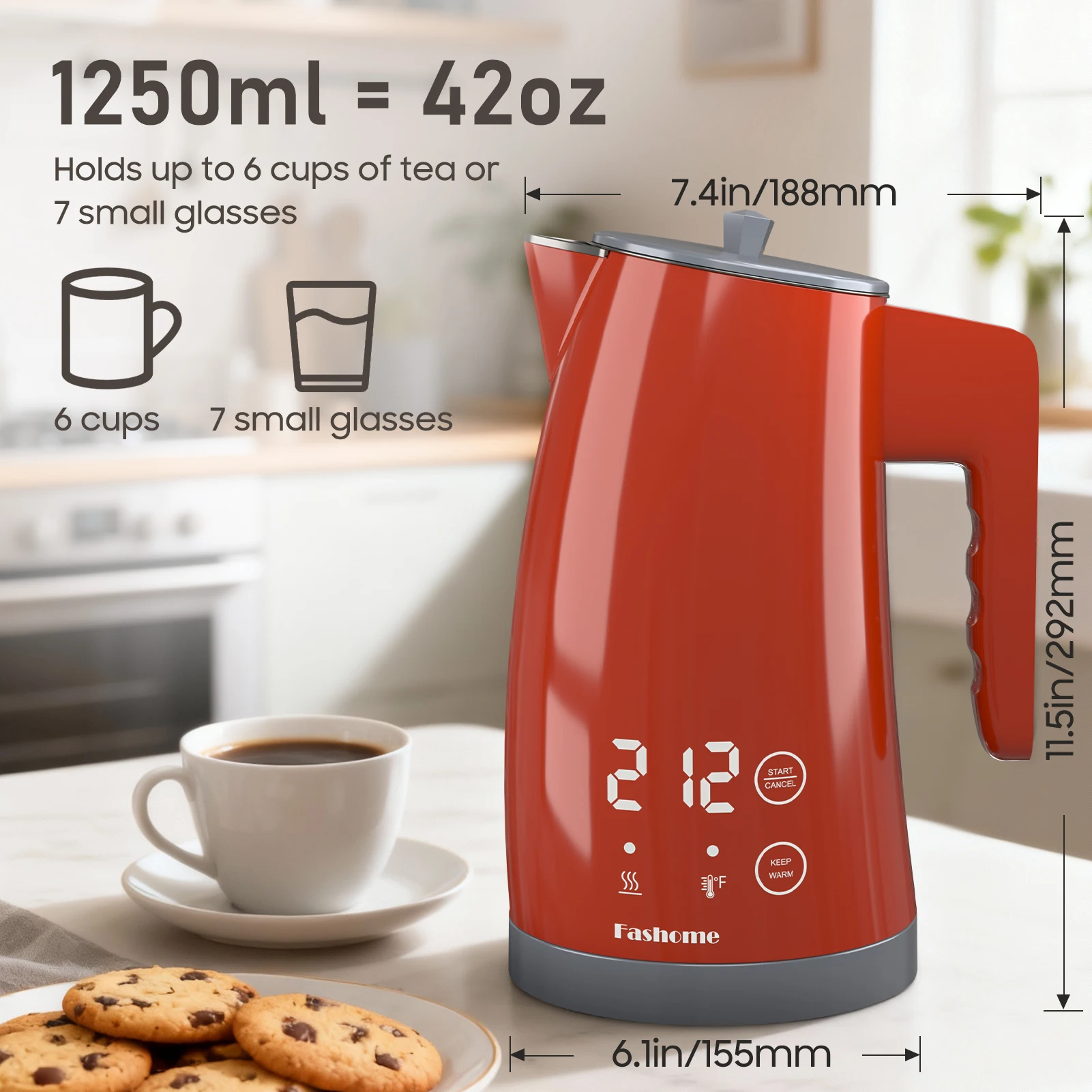 Digital LED Display Electric Kettle - Image 3