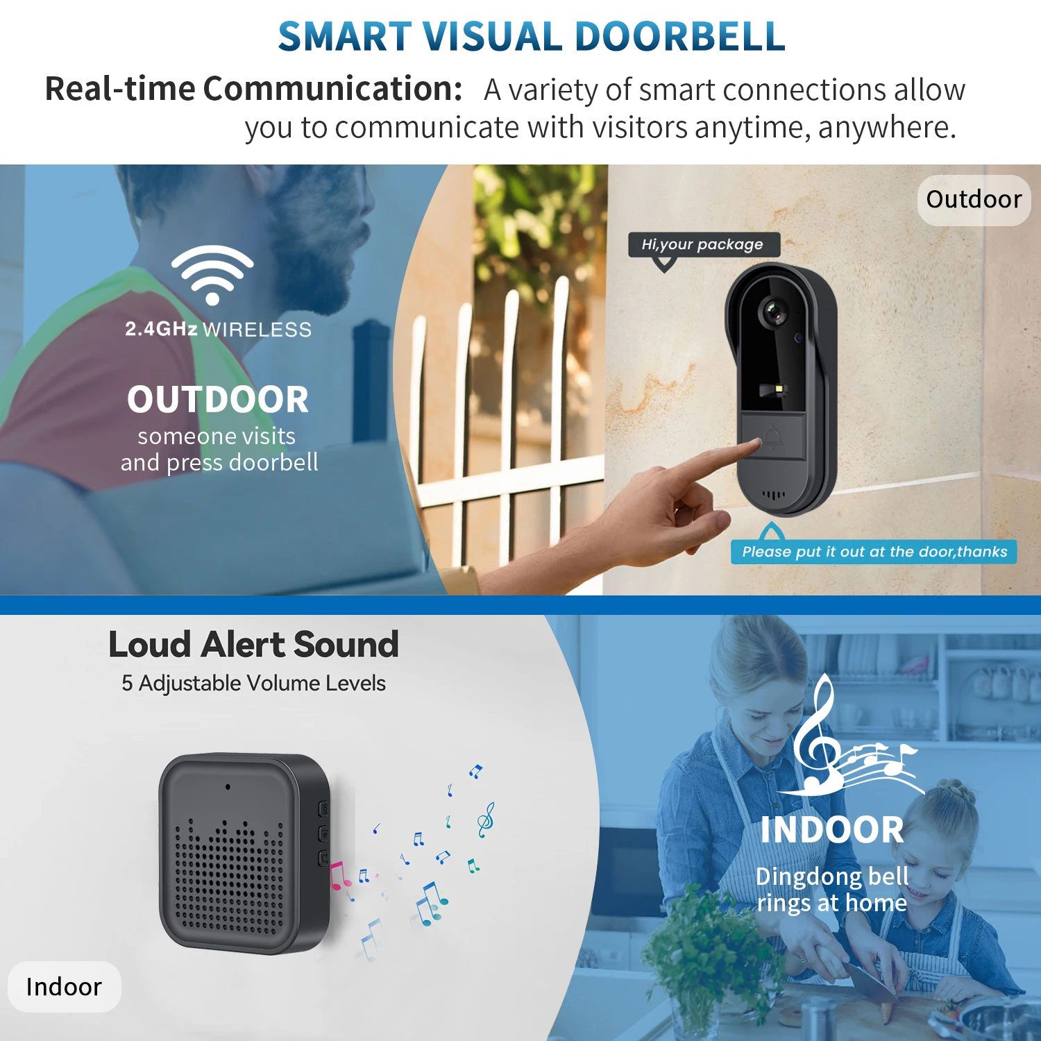 Wireless Security Waterproof Doorbell Camera - Image 2