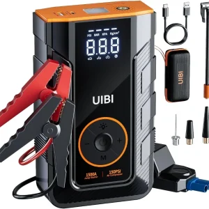 4-IN-1 Car Jump Starter with Air Compressor