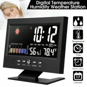 LED Digital Alarm Clock Calendar - Thumbnail Image 3