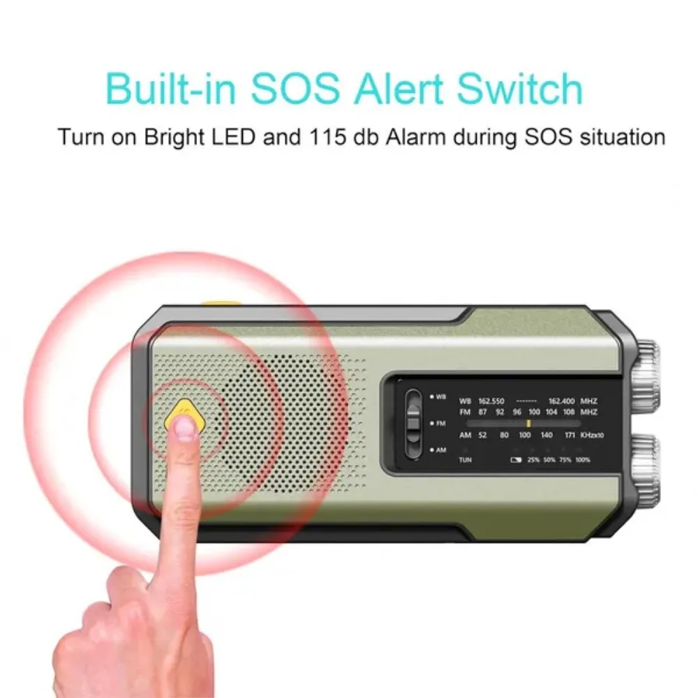 Emergency Solar AM/FM  Weather Digital Radio - Image 4