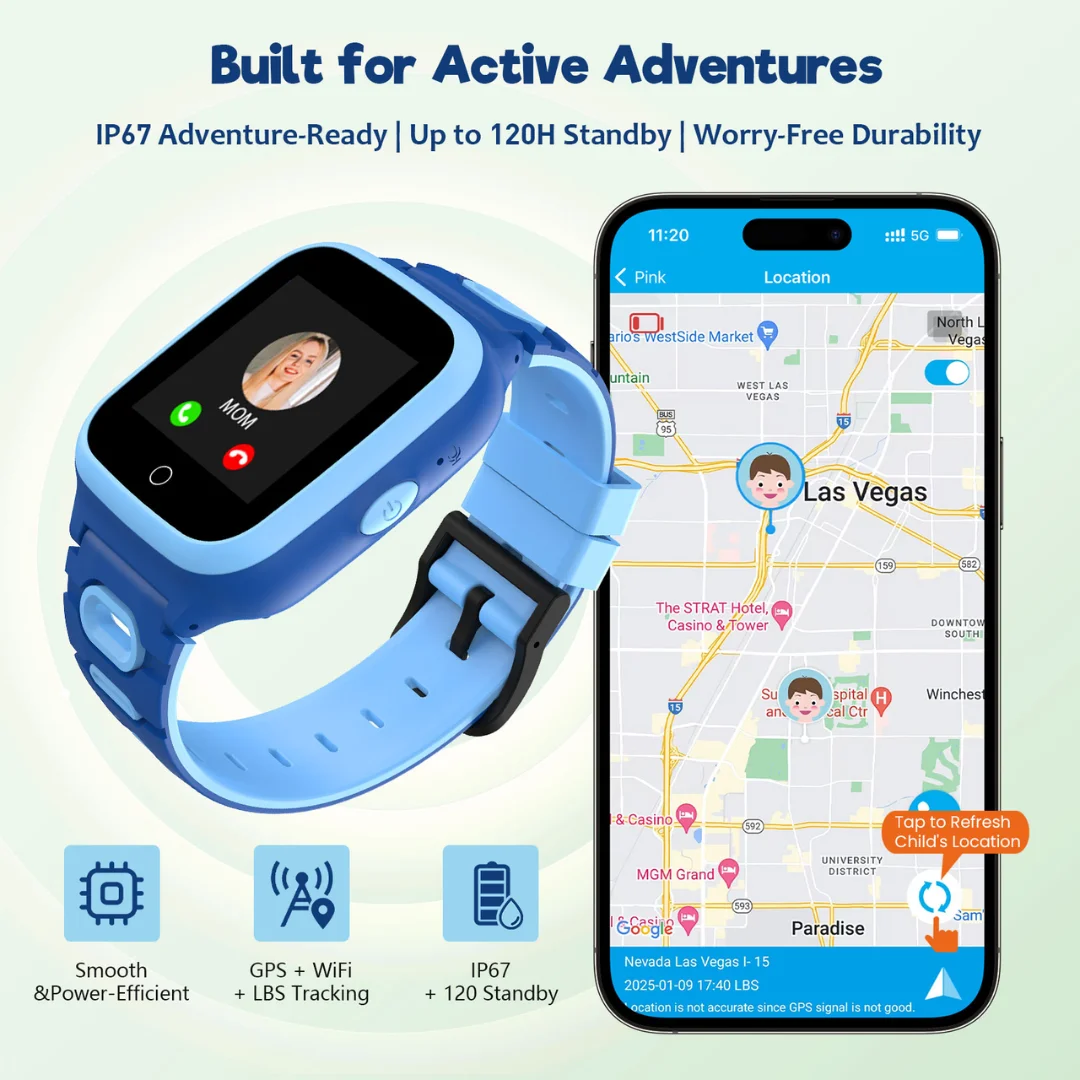 4G Kids Smartwatch GPS Watch Location Video Call - Image 2