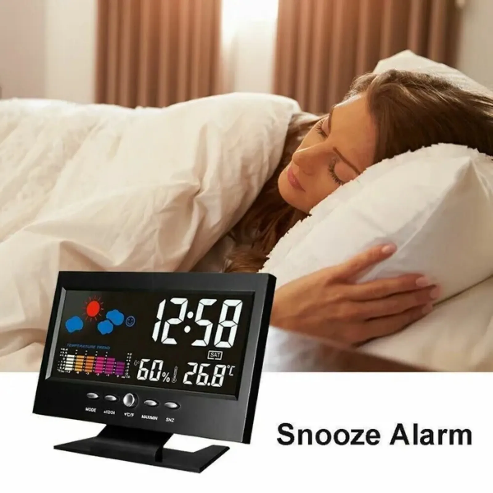 LED Digital Alarm Clock Calendar - Image 6