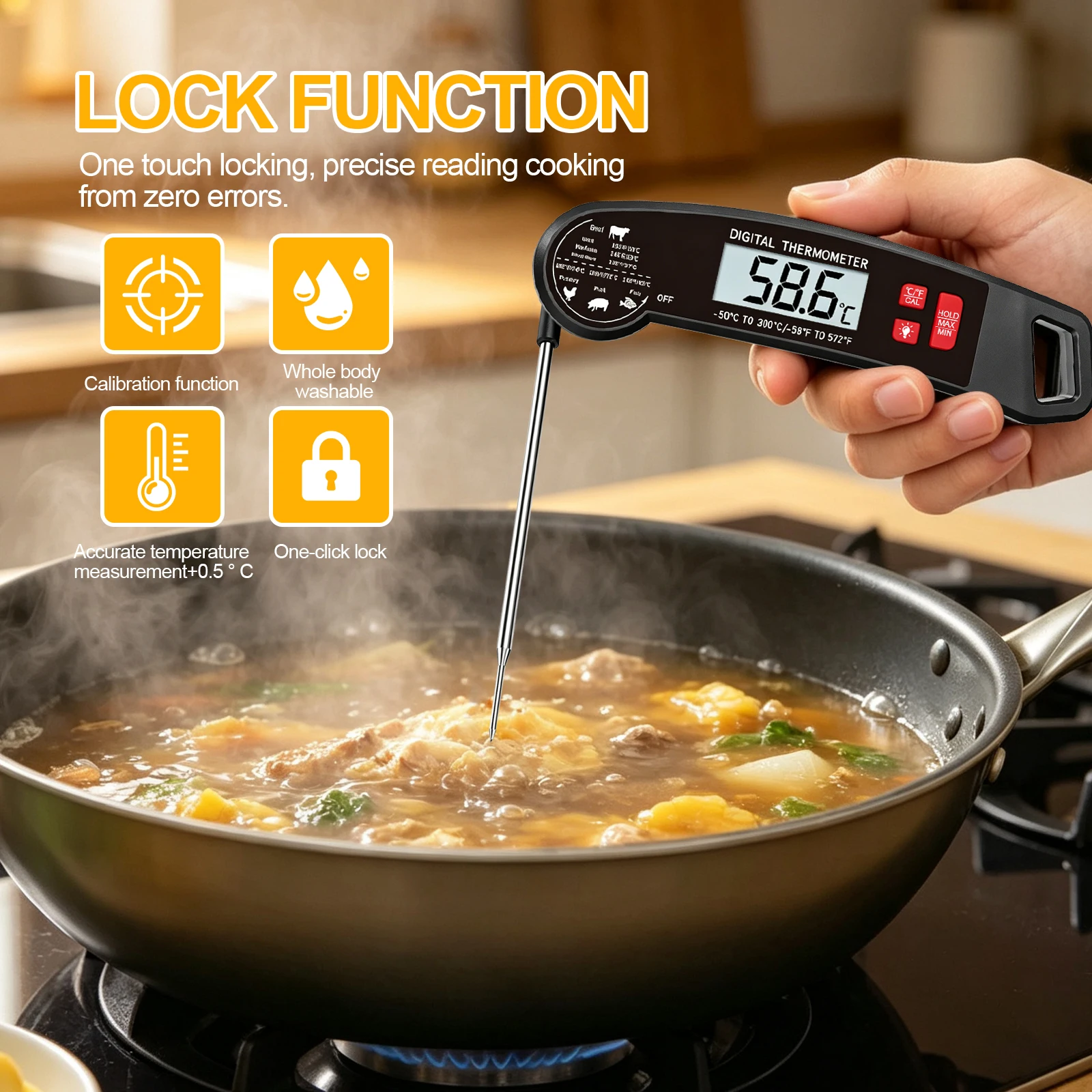 Instant Read Digital Food Thermometer - Image 4