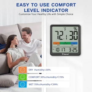 Indoor Hygrometer, Desktop Digital Thermometer - Thumbnail Image 4