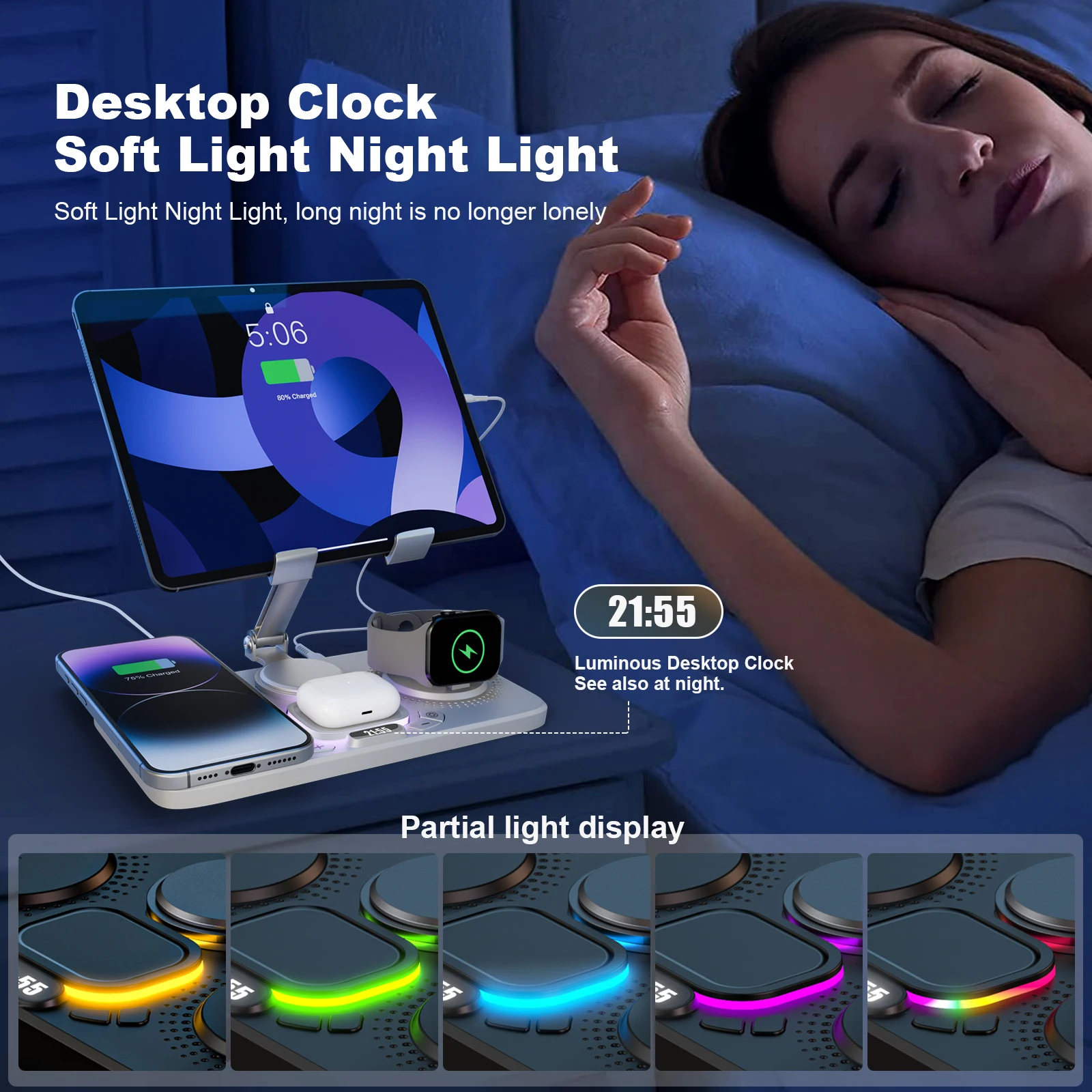 7-in-1 Wireless Charger Station  iPhone - Image 6