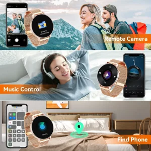 Women Rose Gold SmartWatch - Thumbnail Image 5