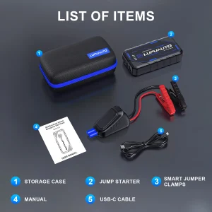 4-in-1 Jump Starter with Air Pump - Thumbnail Image 6